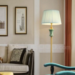 Pure Brass European Modern Contemporary Ceramics Floor Lamp