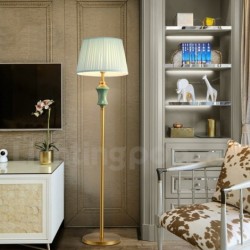 Pure Brass European Modern Contemporary Ceramics Floor Lamp