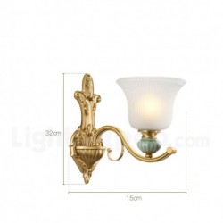 Pure Brass European Retro Wall Light