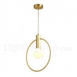 Nordic Pure Brass 1 Light Mini Pendant Light