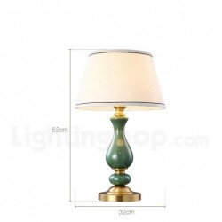 European Pure Brass Ceramics Modern Contemporary Table Lamp