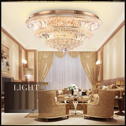 Modern Luxury 93W LED Modern Crystal Ceiling Light Bedroom LED Absorb Dome Light Diameter 80CM