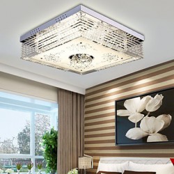 Flush Mount Crystal / LED Modern/Contemporary Living Room / Bedroom / Dining Room Metal