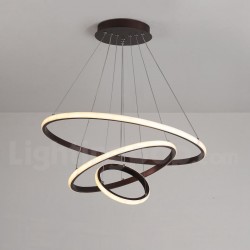 Modern Dimmable Outside LED Light the Circles Rings Pendant Light with Remote Control