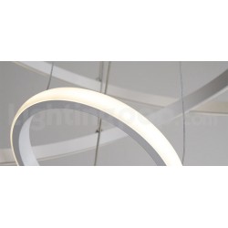 Modern Dimmable Outside LED Light the Circles Rings Pendant Light with Remote Control