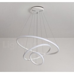 Modern Dimmable Outside LED Light the Circles Rings Pendant Light with Remote Control