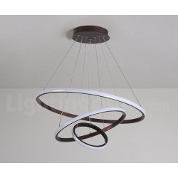 Modern Dimmable Outside LED Light the Circles Rings Pendant Light with Remote Control