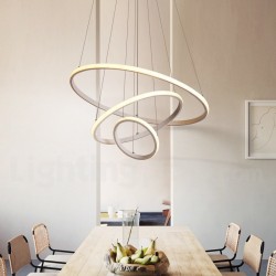 Modern Dimmable Outside LED Light the Circles Rings Pendant Light with Remote Control