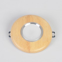 5W / 7W Round Wood Spot Light Solid Wood LED Recessed Downlights for