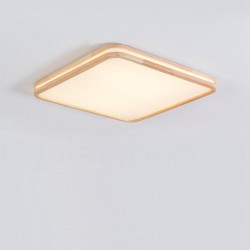 Ultra-thin Round/ Square/ Rectangle Wood Ceiling Lamp Solid Wood Acrylic Shade LED Ceiling Lamp Nordic Style