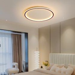Ultra-Thin Dimmable LED (Black, Gold, White) Modern / Contemporary Nordic Style Flush Mount Ceiling Lights with Remote Control