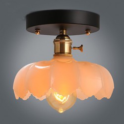 New Flush Mount Retro Lighting Bar Restaurant Lights Personality Living Room Clothing Store Glass Ceiling Lamp
