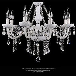 Chandeliers Crystal Modern 8 Lights /Contemporary Living Room/Bedroom/Dining Room/Office Glass