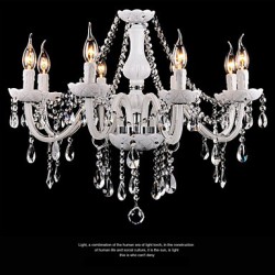 Chandeliers Crystal Modern 8 Lights /Contemporary Living Room/Bedroom/Dining Room/Office Glass