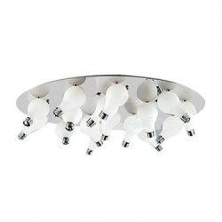 Modern Flush Mount with 12 Lights in Round (G4 Bulb Base)
