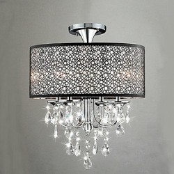 MAX:60W Traditional/Classic Crystal Metal Flush Mount Bedroom / Dining Room / Study Room/Office / Hallway