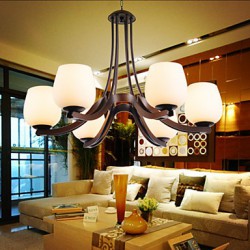 5 Traditional/Classic / Retro Mini Style Painting Metal Chandeliers Living Room / Bedroom / Dining Room