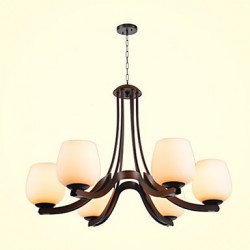 5 Traditional/Classic / Retro Mini Style Painting Metal Chandeliers Living Room / Bedroom / Dining Room