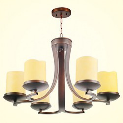 5 Traditional/Classic / Retro Mini Style Painting Metal Chandeliers Living Room / Bedroom / Dining Room