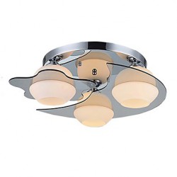 Modern Ceiling Light Flush Mount 3 Lights E26 E27/Contemporary Bedroom / Hallway Metal