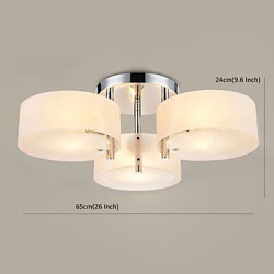 Flush Mount Modern/Contemporary 3 Lights Ceiling Light/Kids Room/Entry/ Hallway/ Metal