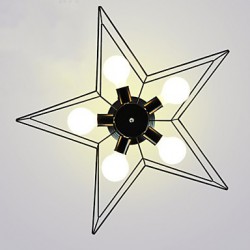 Brief Five-Pointed Star Lighting Personalized Modern Ceiling Light Child Housing Lamps