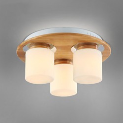 High Brightness Original Wooden Modern Ceiling Lights for Living Room Bedroom Country Style
