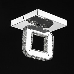 8W Modern/Contemporary Crystal / LED / Bulb Included Metal Flush Mount Living Room / Bedroom / Dining Room