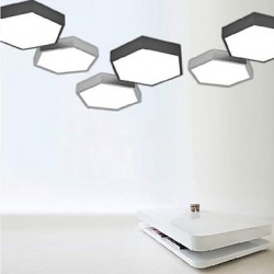 220V 30CM 10-15㎡Creative Led Honeycomb Bedroom Absorb Dome Light Hexagonal Geometry Lights LED Lamp