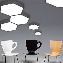 220V 30CM 10-15㎡Creative Led Honeycomb Bedroom Absorb Dome Light Hexagonal Geometry Lights LED Lamp