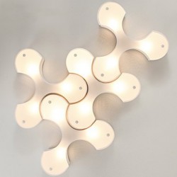 Bidesen Simple European Style Modern Restaurant Study Bedroom Lighting Lamps Large Clover Ceiling Lamps