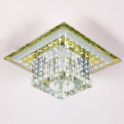 18CM Crystal Ceiling Lamp Spotlight LED SMD 3W Creative Lamp Tube Light Colorful Color Dome Light