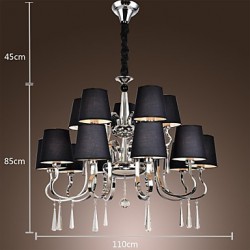 40W Modern/Contemporary / Traditional/Classic / Rustic/Lodge / Vintage / Country / Island Chrome Metal ChandeliersLiving Room / Bedroom /
