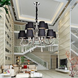 40W Modern/Contemporary / Traditional/Classic / Rustic/Lodge / Vintage / Country / Island Chrome Metal ChandeliersLiving Room / Bedroom /