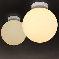 E27 220V 15CM 8-15銕ontracted And Contemporary Personality White Ball Glass Dome Light Led