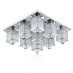 3W Modern/Contemporary Crystal / LED / Bulb Included Chrome Metal Flush MountLiving Room / Bedroom / Dining Room / Kitchen / Bathroom /