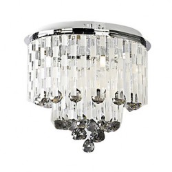 Crystal Semi Flush Mount with 8 Lights