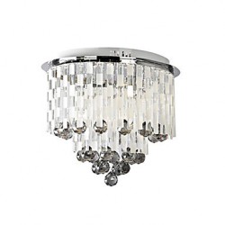 Crystal Semi Flush Mount with 8 Lights