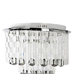 Crystal Semi Flush Mount with 8 Lights