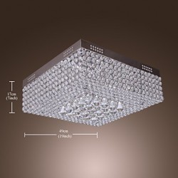 Crystal Beaded Ceiling Light with 45 Colourful LEDs and 12 G4 Bases