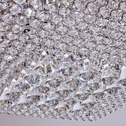 Crystal Beaded Ceiling Light with 45 Colourful LEDs and 12 G4 Bases