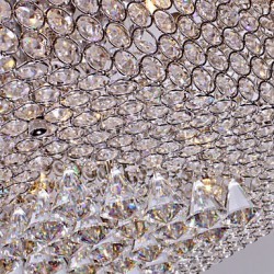 Crystal Beaded Ceiling Light with 45 Colourful LEDs and 12 G4 Bases