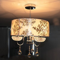Max 60W Modern/Contemporary Crystal Electroplated Chandeliers Living Room / Bedroom / Dining Room