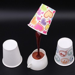 DIY Pouring Coffee Design White Light LED Table Lamp (USB/3xAAA)