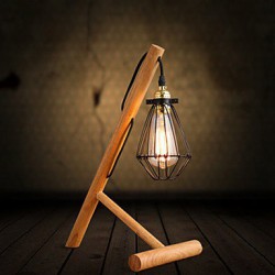 Desk Lamps Arc Rustic/Lodge Wood/Bamboo