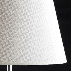 Modern Concise K9 Crystal Table Lamp Flax Shade