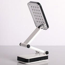 2W 24-LED White Light Rechargeable Fold Eyeshield Reading Table Desk Lamp