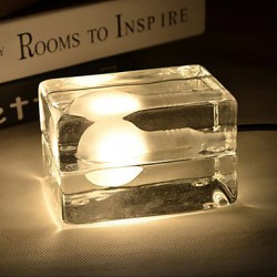G9*1 12*8*7CM 3-5㎡220V Button Switch Ice Creative Personality Desk Lamp Glass Decorative Fashion Lamp LED Light