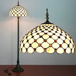 Beads Decoration Floor Lamp, 2 Light, Resin Glass Painting Process