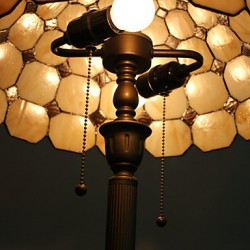 Mushroom Design Floor Lamp, 2 Light, Resin Glass Painting Process